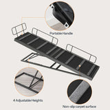 63-Inch Adjustable Dog Ramp with Safety Rails