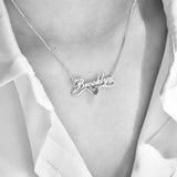 Personalized Name and Birthstone Necklace - image 6