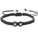 Adjustable Initial Heart Charm Bracelet - image 1