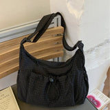 【Black Friday】Gingham Pattern Bag, Large Capacity Crossbody Shoulder Bag, Zip Closure, Casual Fashion Bag for All Seasons - image 12