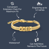 Father's Multi-Name Bead Bracelet - image 1