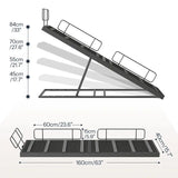 63-Inch Adjustable Dog Ramp with Safety Rails