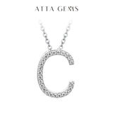 Moissanite A–Z Initial Pendant Necklace - image 3
