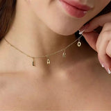 Adjustable Long-Chain Initial Necklace - image 1
