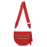 CHERUBEL Crossbody Bag for Women, Casual Plaid Nylon Bum Bag with Detachable Strap and Coin Purse, Large Capacity Sling for Travel, Casual Waist Bag, Birthday