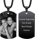Personalized Photo and Text Dog Tag Necklace - image 16