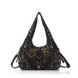 Angel Kiss Vintage Crossbody Bag(14" x 5" x 13") - PU Hobo Tote Satchel, Lightweight Elegant Convertible Shoulder Bag, Stylish Women's Commuter Accessory, Ideal for Summer Daily Use & Mother's Day Gifts, Stylish Crossbody Bags, Convertible Shoulder Bags