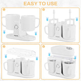Pukomc Ice Cream Maker Machine for Home Use with Two Ice Cream Bowls Simple Operation Easy to Clean White Easy Fast Use Perfect Dessert,The best Christmas New Year gift summerwins