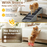 21-Inch Wooden Dog Ramp and Ottoman