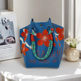 Mini Boho Woven Polyester Bucket Bag, Small Soft Casual Crossbody Bag, Handmade Knitted Crochet Shoulder Bag, handbags,Lightweight Summer Beach Vacation Bag, Stylish Bohemian Handbag for Travel, Daily Use and Holiday Outfit