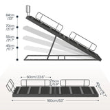 63-Inch Adjustable Dog Ramp with Safety Rails