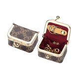 RoyalBagger Genuine Leather Mini Coin Purse - Kiss Lock Change Pouch