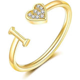 Minimalist A–Z Initial Open Ring - image 16