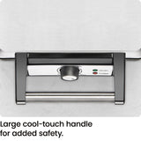 Chefman 4 Slice Belgian Waffle Maker w/ Adjustable Temperature, Stainless Steel