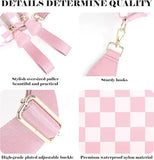 Plaid nylon crossbody bum bag - Black and White Checkered