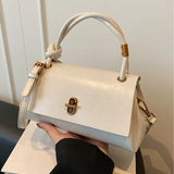 【Black Friday】Versatile Small PU Leather Satchel, Casual Flap-Closure Top-Handle Crossbody and Shoulder Bag for Shopping and Commuting - image 12