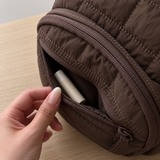 WeeNOD Espresso Grid Mini Backpack