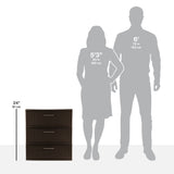 (2 pack) Sterilite 3 Drawer Wide Weave Tower, Plastic Décor Drawers with Pull Handles, Brown