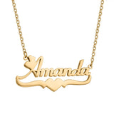 Unisex Double-Layer Heart Name Necklace - image 21