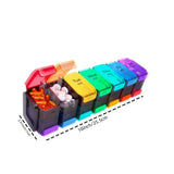 Extra Large Pill Organizer 2 Times a Day – XL Pill Box 7 Day with Big AM/PM Compartments – Fits Large Vitamins, Supplements & Gummies, Vitamin Dispenser, for 7 or 14-Day Use, Color-Coded, Senior-Friendly, No Spills, Medicine Organizer