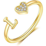 Minimalist A–Z Initial Open Ring - image 19
