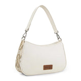 Western bohemian hobo shoulder purse - Beige