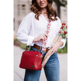 Alice vegan leather crossbody bag - Coffee