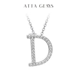 Moissanite A–Z Initial Pendant Necklace - image 14