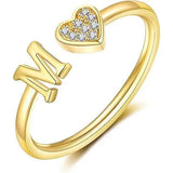 Minimalist A–Z Initial Open Ring - image 20