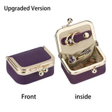 RoyalBagger Genuine Leather Mini Coin Purse - Kiss Lock Change Pouch