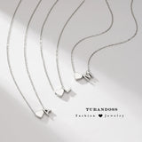 Dainty Heart Initial Pendant Necklace - image 9