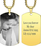 Personalized Photo and Text Dog Tag Necklace - image 14