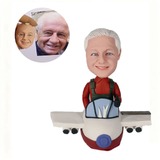 Custom Aircraft Navigator Bobblehead | Aviation Professional Gift