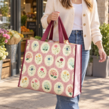 WeeNOD Floral Gingham Shopping Tote