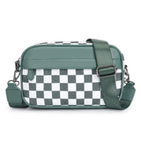 WeeNOD-L Checkerboard Crossbody Bag with Adjustable Strap