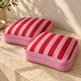 WeeNOD Red & Pink Stripe Compression Cubes — 2-Piece Set