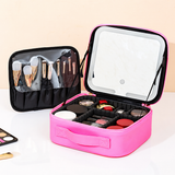 WeeNOD-L Lighted Makeup Bag with LED Mirror & Adjustable Dividers