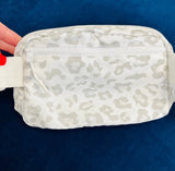 Original 50" Long Strap Crossbody Bag (0140) - White white leopard
