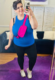 Original 50" Long Strap Crossbody Bag (0140) - Hot Pink
