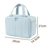 Light Blue organizer bag, 29 x 14.5 x 21 cm