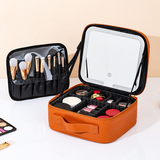 WeeNOD-L Lighted Makeup Bag with LED Mirror & Adjustable Dividers