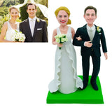 Custom Wedding Bobbleheads | Bride & Groom Doll with Double Head