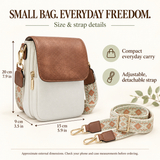 Everyday Phone Crossbody Bag with Patterned Strap