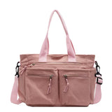 WeeNOD-L Women's Multi-Pocket Corduroy Tote & Crossbody Bag