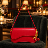 WeeNOD Cherry Charm Saddle Shoulder Bag