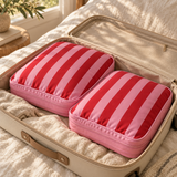 WeeNOD Red & Pink Stripe Compression Cubes — 2-Piece Set