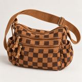 WeeNOD Tan Multi-Zip Canvas Crossbody